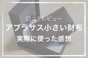 『レビュー』abrAsus(アブラサス)小さい財布を3年使った感想:お金の使い方が変わる